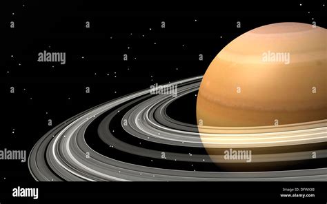 Close-up of Saturn and its planetary rings Stock Photo: 61420223 - Alamy