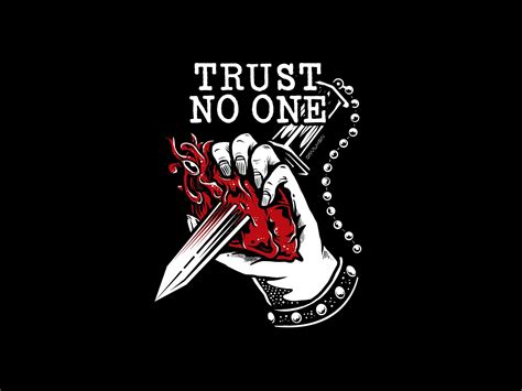 Trust No One | Trust no one, Old school tattoo, Traditional tattoo old ...