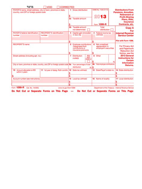 2013 1099 r: Fill out & sign online | DocHub