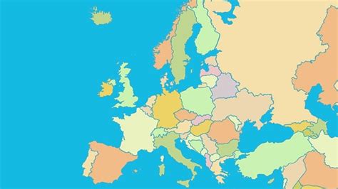 Fill In Map Of Europe Game - Emelia Morganica