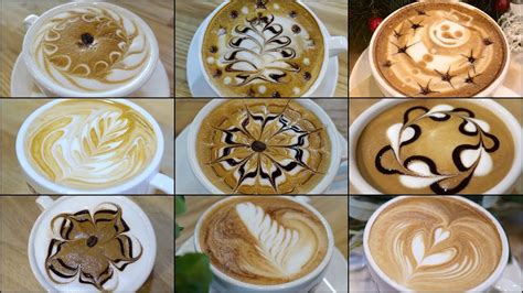 9 different latte art designs - Coffee Daily Tips