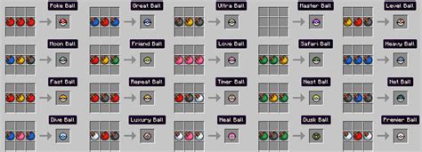 Crafting Recipes - Pixelmon Server