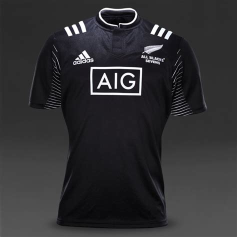 New Zealand All Blacks 2015 adidas Rugby 7s Home Jersey | FOOTBALL ...