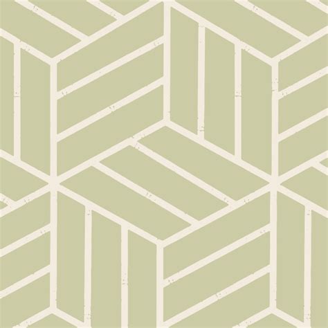 Sage Green Cubes Wallpaper - Peel and Stick - The Wallberry