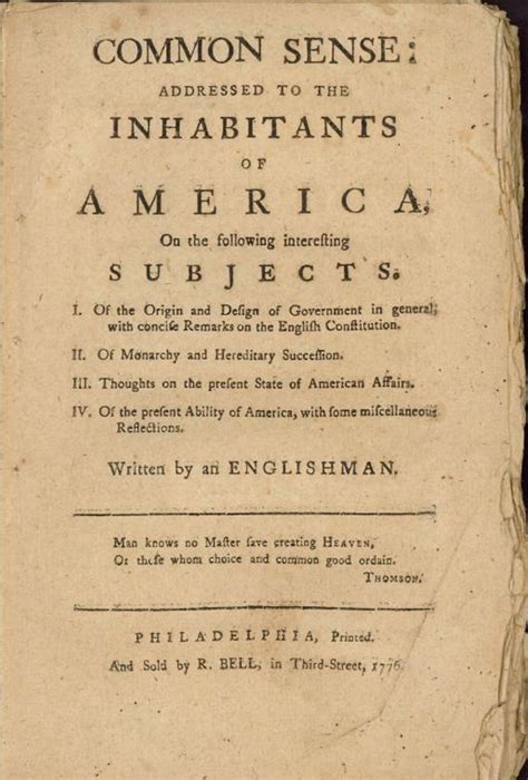 Common Sense with Thomas Paine | Online Library of Liberty