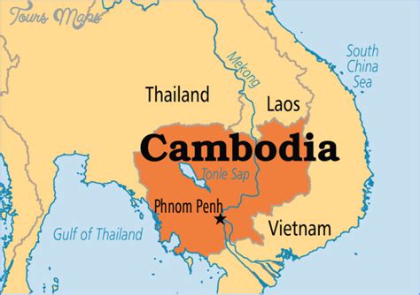 Where Is Cambodia Located In The World Map - ToursMaps.com