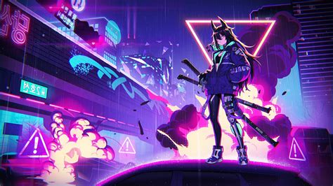 Cyberpunk Anime Girl Animated Wallpaper Sachi Wallpaper | The Best Porn ...