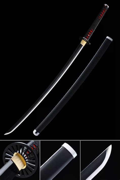 Full Tang Black Nichirin Blade Sword of Tanjiro Kamado from Demon ...