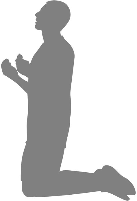 Person Praying Silhouette | Free vector silhouettes