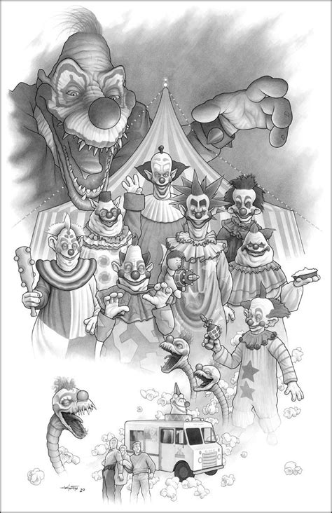 Killer Klowns Coloring Pages