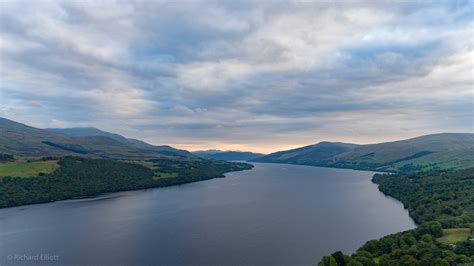 Sunrise, looking east along Loch Tay from Ardeonaig, September 2016 ...