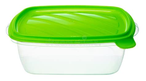 Empty Plastic Storage Jar Isolated on White Stock Image - Image of ...