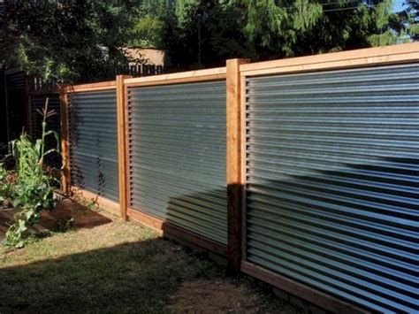 Pin by martin lyman on Garden | Corrugated metal fence, Privacy fence ...