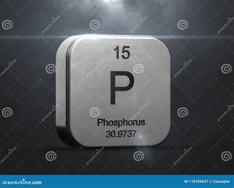 Phosphorus Element from the Periodic Table Stock Illustration ...