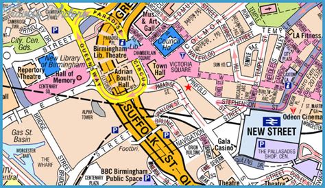 Map of Birmingham - TravelsFinders.Com