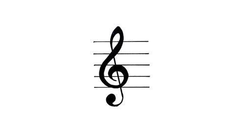 How to Draw a Treble Clef - YouTube