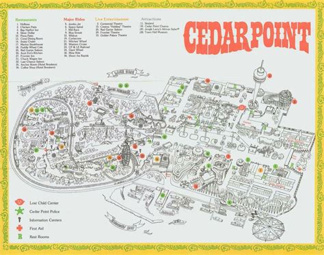 Cedar Point Park Map Printable