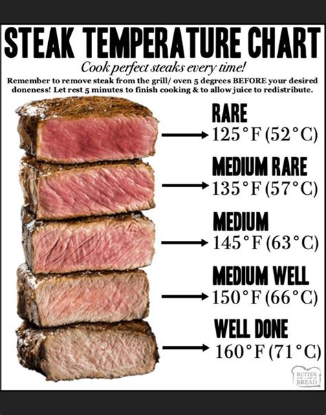 Meat Temperature Chart Printable