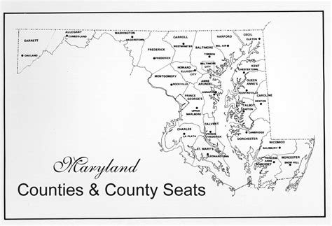 Maryland State Map With Counties - South Carolina Map