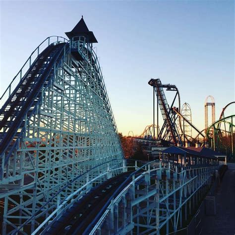 The Blue Streak | Cedar point roller coasters, Cedar point amusement ...