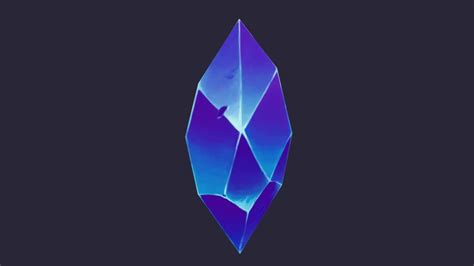 Hand painted crystal shard - 3D model by lucak [1c941a6] - Sketchfab