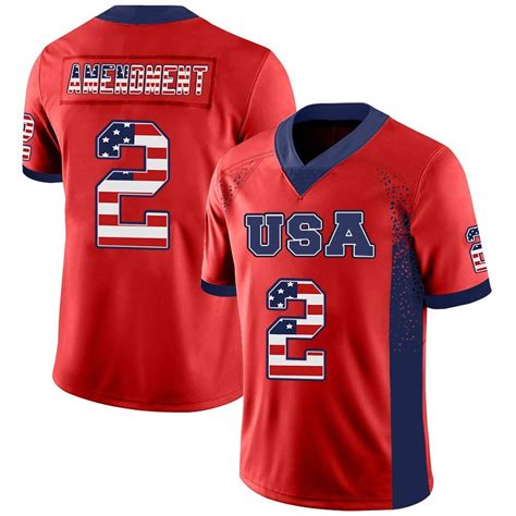 Custom USA Flag Style Football Jersey | Jersey, Custom football, Custom ...