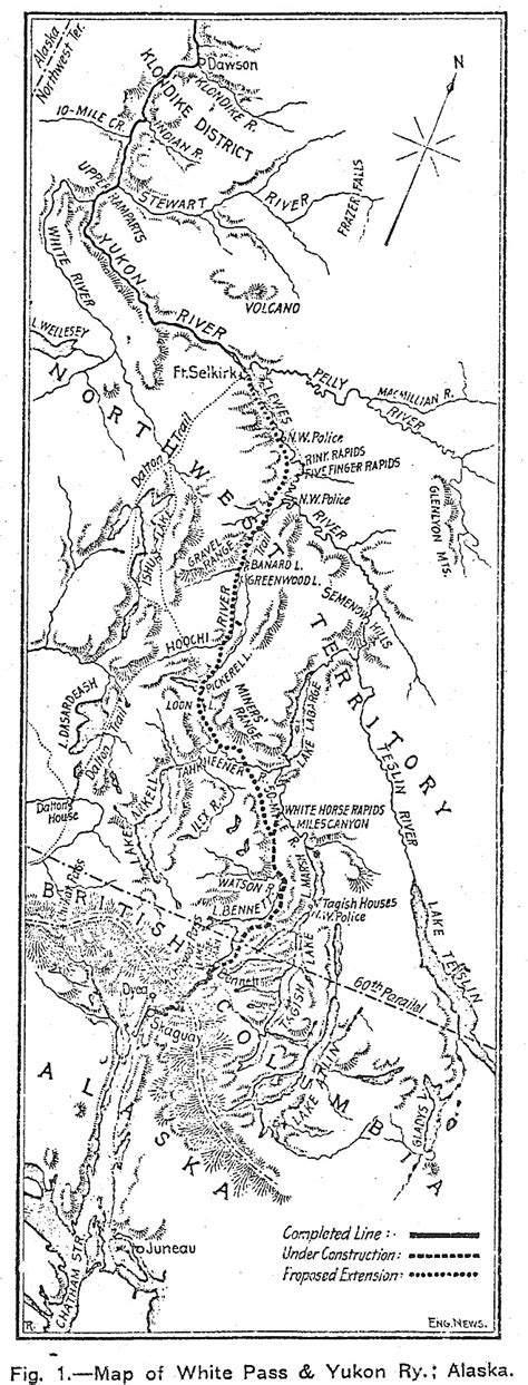 The White Pass & Yukon Route railway, October 1899