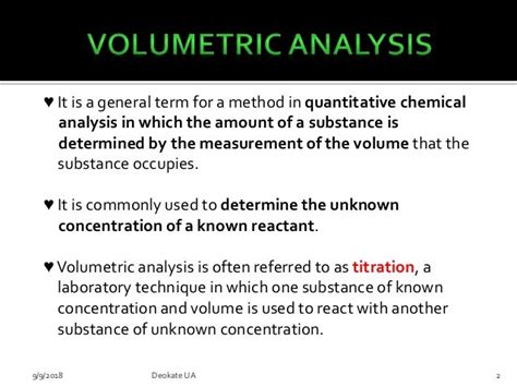 Volumetric analysis new