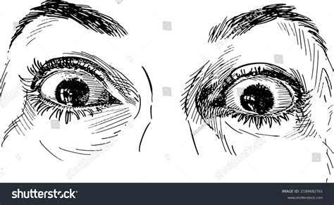 2,425 Black And White Eyes Wide Open Images, Stock Photos & Vectors ...