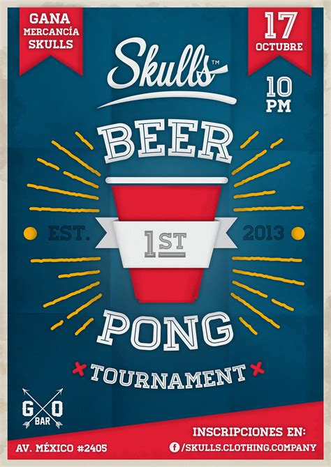 Beer Pong Tournament Poster. on Behance