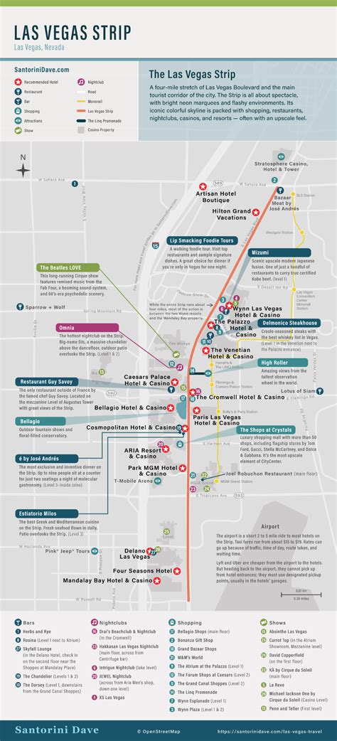 Cool Map Of Las Vegas Strip Hotels References