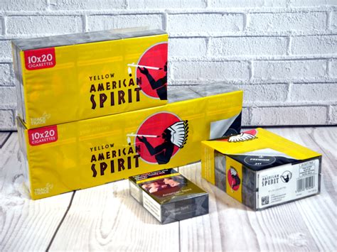 American Spirit Yellow Kingsize - 20 Packs of 20 cigarettes (400)