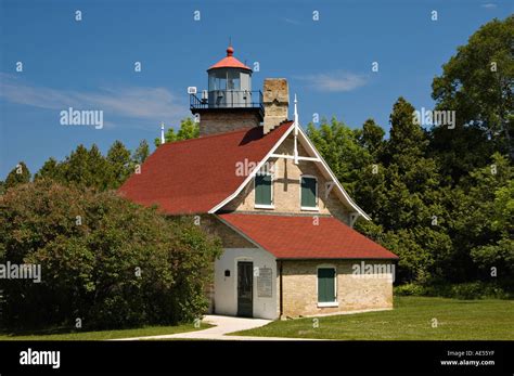 Eagle Bluff Lighthouse Lake Michigan Peninsula Point State Park ...