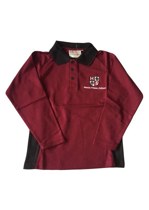 Howick Primary School LS Polo Maroon/Black | Howick Primary