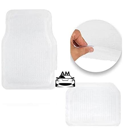 Clear Plastic Auto Floor Mats Heavy Duty Rubber Mats 4Pcs - AutoMods