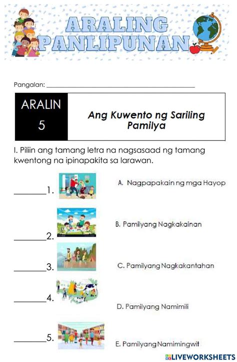 Worksheet Sa Araling Panlipunan Grade 1 – NBKomputer