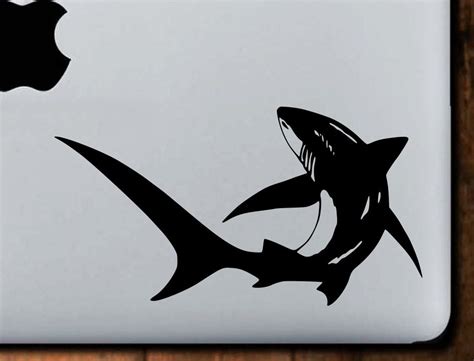 Shark Decal MacBook Decal Shark Week Laptop decal Laptop