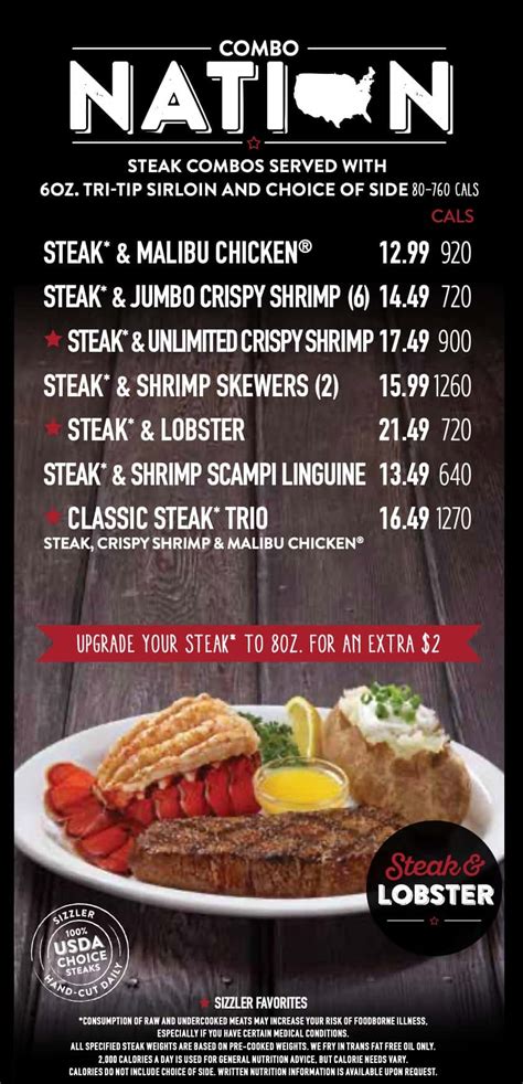 Sizzler Menu With Prices (Updated: April 2024)