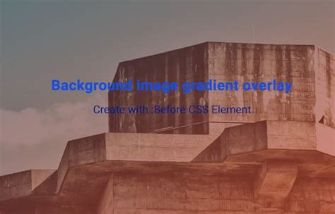 Add Background Image Gradient Overlay with CSS | Codeconvey