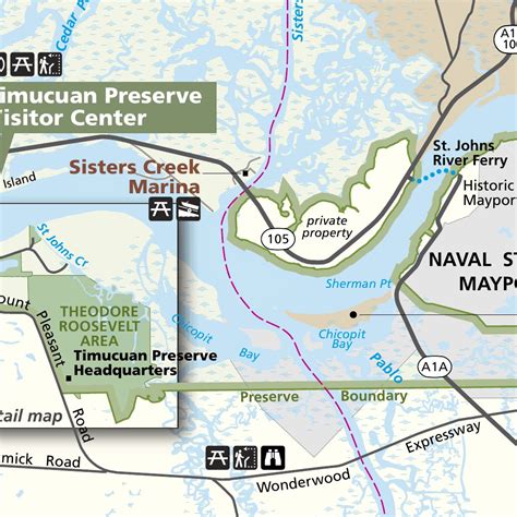 Timucuan Ecological and Historic Preserve Map by US National Park ...