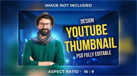 Premium PSD | Youtube cover template psd