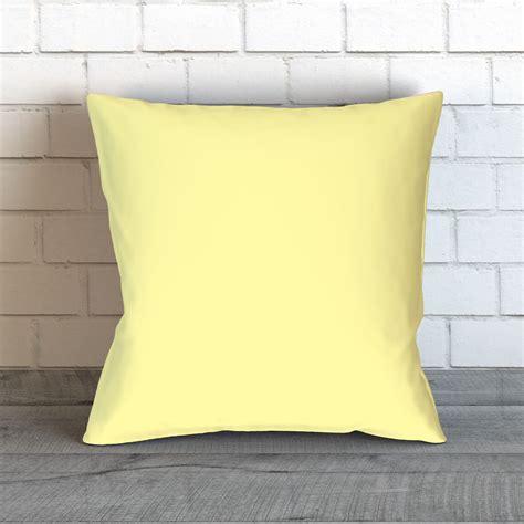 Pale Yellow Pillow Yellow Throw Pillow Yellow Decorative | Etsy