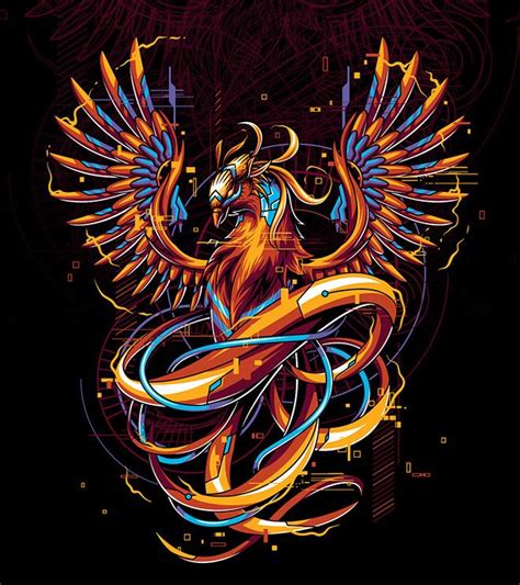 45 Magnificent Art and Illustrations of Mythical Creatures | Phoenix ...