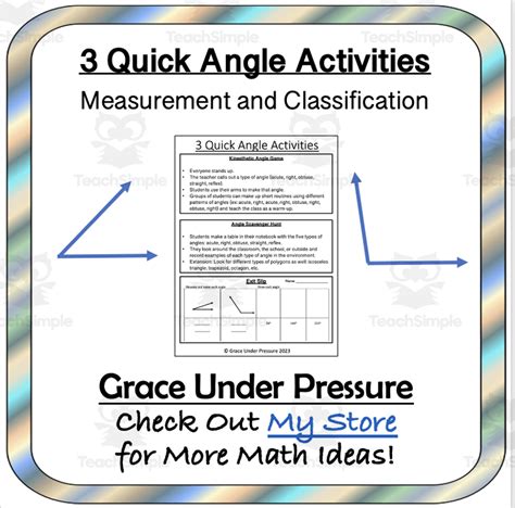 3 Quick Angle Activities to Practice Measurement and Classification ...