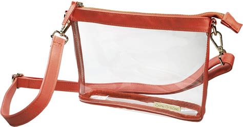 Capri Designs Clear Crossbody Bag, Transparent Stadium Approved Purse ...