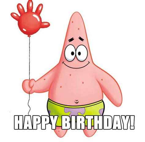 Patrick Star Birthday Card