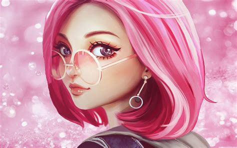 Aesthetic Anime Girls Pink Hair Wallpapers - Wallpaper Cave