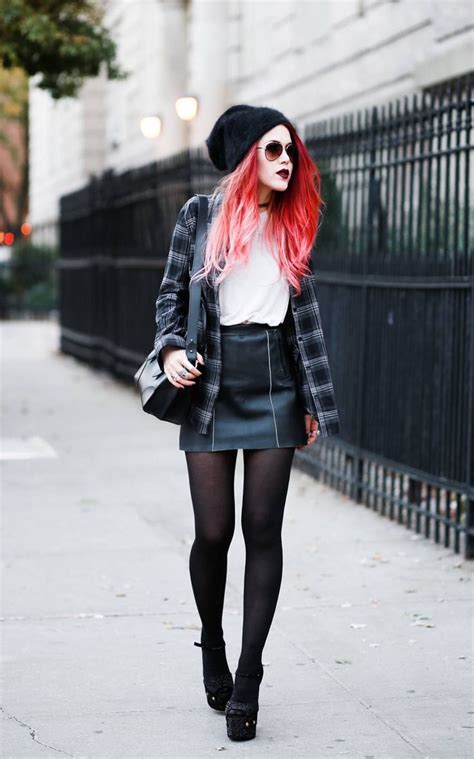 How to Dress Punk? 25 Cute Punk Rock Outfit Ideas for Girls | Grunge ...