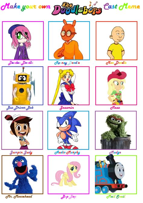 The Doodlebops Cast Meme (Sekoutoons Version) by st103966 on DeviantArt