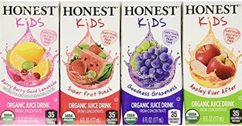 Honest Kids Organic Fruit Juice Drink Boxes, Assorted Flavors ...